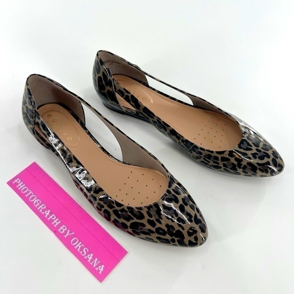 Easy Spirit Evolve Flats Dutches Animal Print Patent Leather Size 8.5 M - Picture 9 of 10